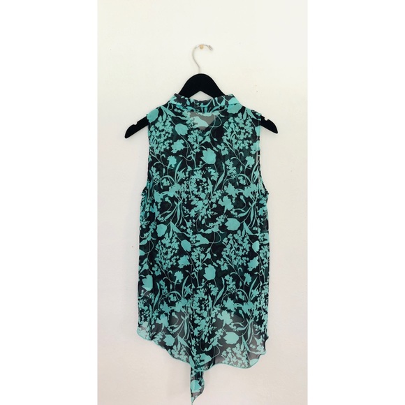 Peaches ‘N Cream Button Up Tie Blouse - Picture 2 of 3